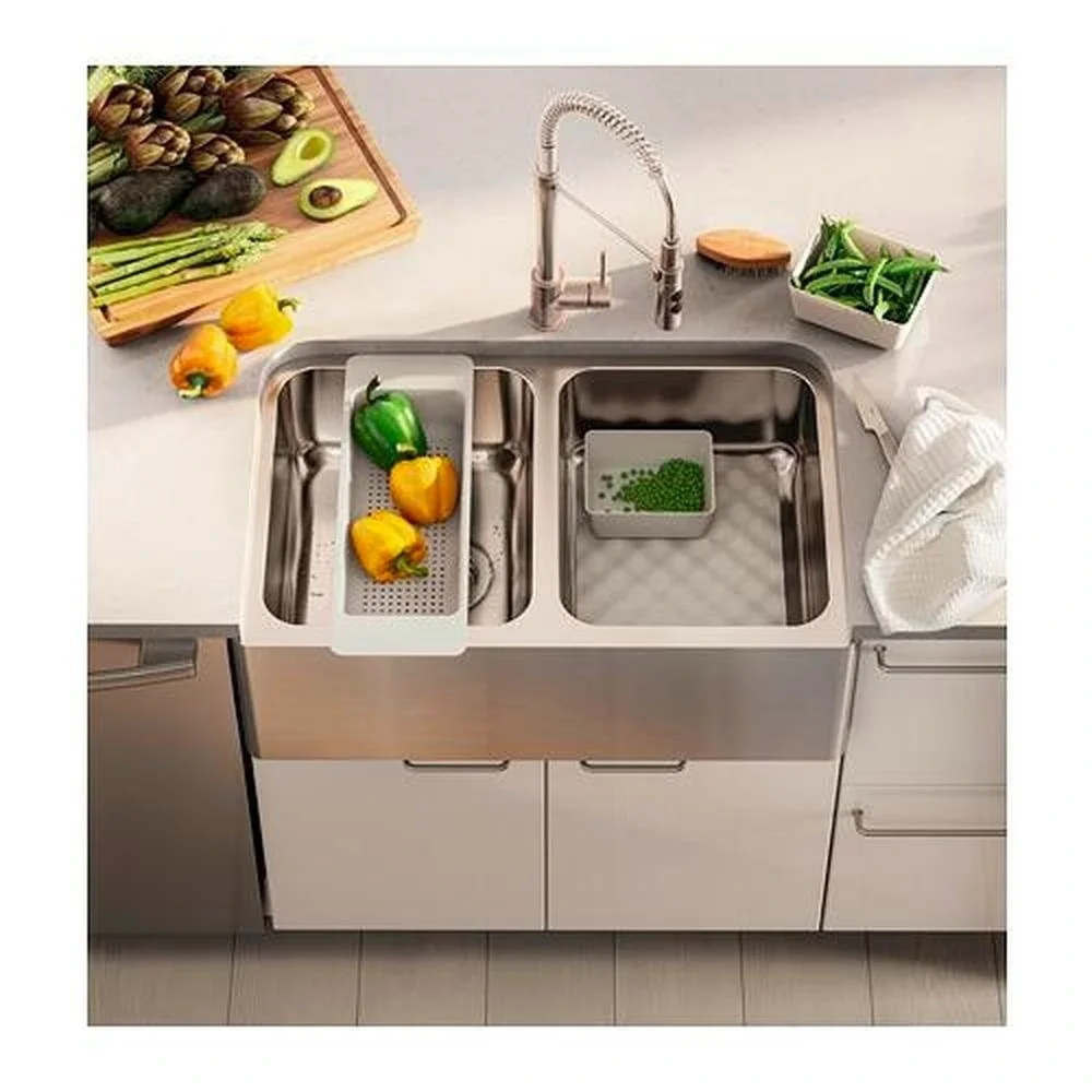 Ikea GRUNDVATTNET Colander Gray for Sink Dish Dryer New Discontinued 903.142.80